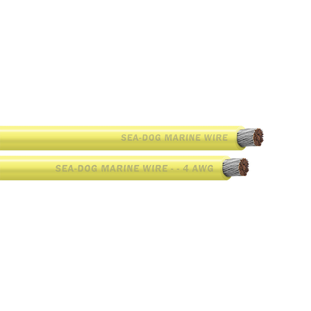 SeaDog 4 AWG Yellow Battery Cable 25 8004030